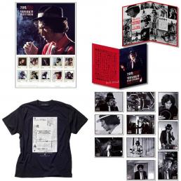 松田優作　生誕70周年記念「探偵物語」プレミアムフレーム切手セット×Tシャツ黒（名言/Mサイズ）×ポストカードセット